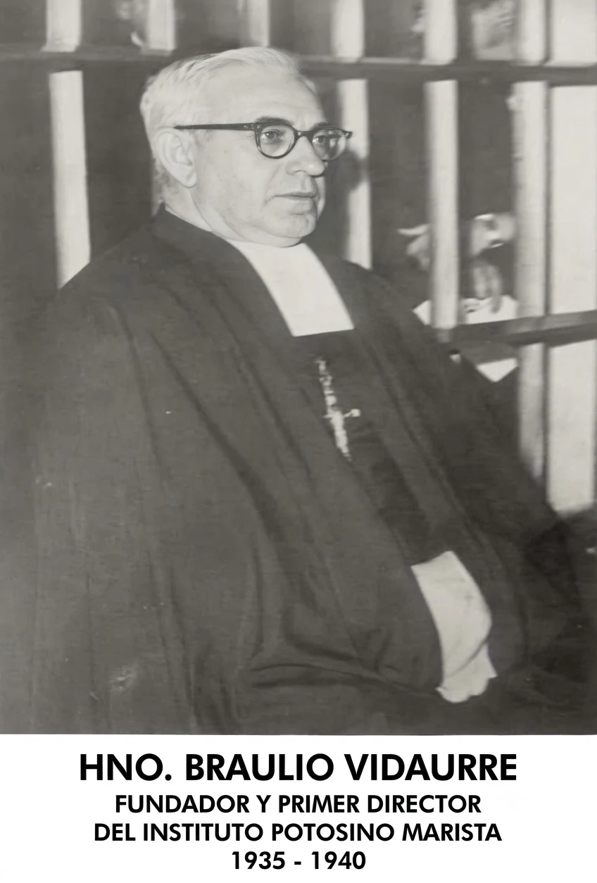 Retrato del Hno. Braulio Vidaurre, fundador y primer director del colegio